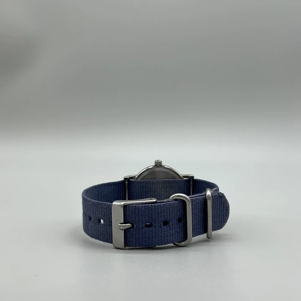Timex Weekender Indiglo WR 30M Womens Watch 31mm Blue Nylon Strap New Battery